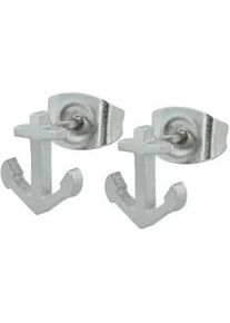 Adelia&acute;s Paar Ohrh&auml;nger ADELIA ́S "Unisex Ohrringe &ndash; Ohrstecker aus Edelstahl", Damen, Gr. Unisex, Edelstahl, silber, Ohrringe, Ideal zum Verschenken &ndash; schlicht und stilvoll