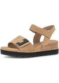 Plateausandaletten Gabor "Plateau Sandale", Damen, Gr. 44, braun, Schuhe