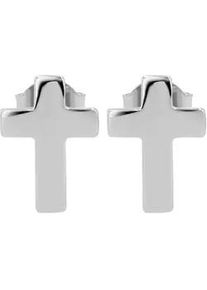 Adelia&acute;s Paar Ohrh&auml;nger ADELIA ́S "Damen Ohrringe &ndash; Ohrstecker Kreuz aus 925 Silber", Damen, Gr. Damen, Silber 925 (Sterlingsilber), silber, Ohrringe, Ideal zum Verschenken &ndash; schlicht und stilvoll