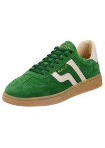 Sneaker Gant "Cuzmo", Herren, Gr. 44, dunkelgr&uuml;n, Leder, Veloursleder, colorblocking, Schuhe Sneaker, Retro Sneaker, Schn&uuml;rschuh mit Lederinnenausstattung