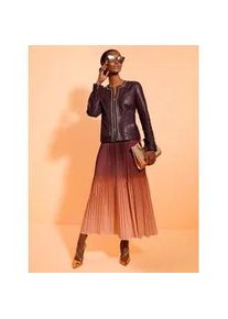 Lederblazer Mainpol "Lammnappa-Lederblazer", Herren, Gr. 44, burgund, 100% Lammnappaleder, Blazer