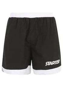 Shorts STARTER Black Label "Starter Black Label Starter Retro Shorts", Herren, Gr. XXL, US-Gr&ouml;&szlig;en, schwarz, 100% Polyester, unifarben, normal, Hosen Shorts