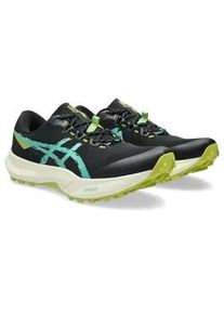 Trailrunningschuh asics "FUJI LITE 6", Herren, Gr. 46, schwarz, aurora gr&uuml;n, Textil, Schuhe, leichter Trailrunningschuhe