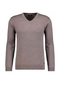 Rundhalspullover Ragman, Herren, Gr. 52, macchiato, 100% Wolle, Pullover Rundhalspullover