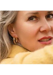 Adelia&acute;s Paar Creolen ADELIA ́S "Damen Ohrringe &ndash; Creole aus Edelstahl", Damen, Gr. Damen, Edelstahl, silber, Ohrringe, Sch&ouml;ne Geschenkidee zum Jubil&auml;um