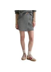 Marc O'Polo Jerseyrock MARC O'POLO "aus Bio-Baumwolle-Mix", Damen, Gr. 36, warm granite melange, Obermaterial: 91% Baumwolle, 9% Polyester, unifarben, normal kurz, R&ouml;cke