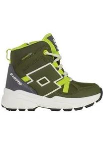Outdoorwinterstiefel Lotto, Kinder, Gr. 40, olive, lime, Synthetik, mehrfarbig, Schuhe Outdoorwinterstiefel, - mit praktischem Rei&szlig;verschluss auf der Innenseite