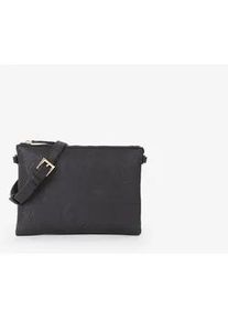 Umh&auml;ngetasche Valentino BAGS "SAMBA RE", Damen, Gr. B/H/T: 25cm x 17,5cm x 2,5cm, nero, Lederimitat, Taschen Umh&auml;ngetasche, Schultertasche, Handtasche mit Monogramm Pr&auml;gung