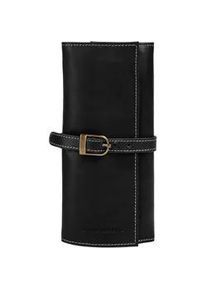 Brieftasche Bruno Banani, Damen, schwarz, Leder, vintage, Kleinlederwaren Brieftasche, echt Leder