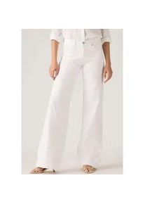 Levi's Weite Jeans LEVI'S "Jeans 318 SHAPING", Damen, Gr. 27, L&auml;nge 30, soft clean wei&szlig;, Denim/Jeans, Obermaterial: 97% Baumwolle, 3% Elasthan, weit kn&ouml;chellang, Jeans, im Five-Pocket Style