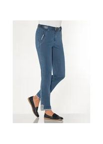 Bequeme Jeans Casual Looks, Damen, Gr. 48, Normalgr&ouml;&szlig;en, blau, bleached, 98% Baumwolle, 2% Elasthan, unifarben, lang, Jeans