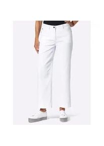 7/8-Jeans Inspirationen, Damen, Gr. 48, Normalgr&ouml;&szlig;en, wei&szlig;, 76% Baumwolle, 22% Polyester, 2% Elasthan, unifarben, lang, Jeans