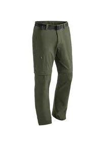Funktionshose Maier Sports "Tajo", Herren, Gr. 26, Kurzgr&ouml;&szlig;en, gr&uuml;n (moosgr&uuml;n), 90% Polyamid, 10% Elasthan, Hosen Funktionshose, Herren Wanderhose, zipp-off Outdoor-Hose, 4 Taschen, Regular Fit