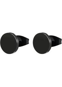 Adelia&acute;s Paar Ohrh&auml;nger ADELIA ́S "Unisex Ohrringe &ndash; Ohrstecker aus Edelstahl", Damen, Gr. Unisex, Edelstahl, schwarz, Ohrringe, Ideal als Geschenk &ndash; dezent und elegant