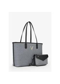 Shopper Valentino BAGS "QUEEN RE", Damen, Gr. B/H/T: 35cm x 25,5cm x 12,5cm, nero, multicolor, Lederimitat, Taschen Shopper, Business Bag, Schultertasche mit separater Innentasche