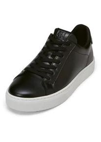 Marc O'Polo Sneaker MARC O'POLO "aus edlem Rindnappaleder", Herren, Gr. 42, schwarz, Obermaterial: 100% Leder (Rind), Schuhe Sneaker