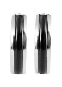 Adelia&acute;s Klappcreolen ADELIA ́S "Damen Ohrringe &ndash; Klappcreole aus Edelstahl", Damen, Gr. Damen, Edelstahl, schwarz, Ohrringe Klappcreolen, Zum Verschenken &ndash; passend f&uuml;r viele Anl&auml;sse