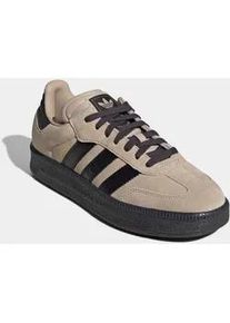 Sneaker Adidas ORIGINALS "SAMBA XLG", Herren, Gr. 43, stone khaki, core schwarz, utility schwarz, Leder, Synthetik, Schuhe Sneaker