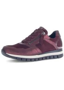 Sneaker Gabor "Sneaker low", Damen, Gr. 35,5, rot, Schuhe Sneaker