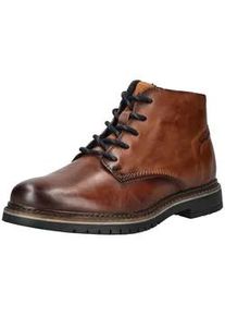 Schn&uuml;rstiefelette Bugatti "Bugatti Stiefelette Leder", Herren, Gr. 40, cognac, Leder, Schuhe Schn&uuml;rstiefelette