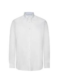 Kurzarmshirt Clean Cut Copenhagen "Clean Cut Copenhagen Oxford Stretch Plain L/S", Damen, Gr. L, wei&szlig;, 77% Baumwolle, 20% Polyester, 3% Elasthan, unifarben, normal, Carmenausschnitt, Shirts