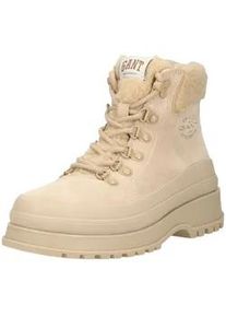 Schn&uuml;rstiefelette Gant "Gant Stiefelette Lederimitat/Textil", Damen, Gr. 40, sand, Lederimitat, Textil, Schuhe Schn&uuml;rstiefelette