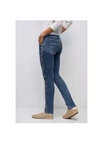 Comfort-fit-Jeans Street One, Damen, Gr. 28, L&auml;nge 30, medium blau wash, Jeans, 77% Baumwolle, 20% Polyester, 3% Elasthan, unifarben, lang, Jeans, Middle Waist