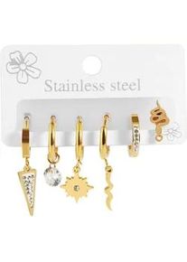 Adelia&acute;s Paar Ohrh&auml;nger ADELIA ́S "Damen Ohrringe &ndash; Ohrstecker aus Edelstahl", Damen, Gr. Damen, Edelstahl, gold, Ohrringe, Zum Verschenken &ndash; passend f&uuml;r viele Anl&auml;sse