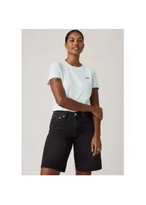 Levi's T-Shirt LEVI'S "TEE Minilogo", Damen, Gr. XL (42), country air cotton, Jersey, Obermaterial: 100% Baumwolle, figurbetont h&uuml;ftlang, Rundhals, gerader Abschluss, Shirts T-Shirt, mit kleiner Logostickerei