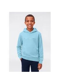 Kapuzensweatshirt Champion "ICONS TONAL Hoodie with Large Logo", Jungen, Gr. XL (164/170), stnb, Obermaterial: 73% Baumwolle, 27% Polyester, Sweatshirts, f&uuml;r Kinder, mit Kapuze, sportlicher Stil