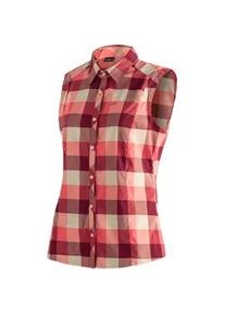 Funktionsbluse Maier Sports "Sana sleeveless", Damen, Gr. 42, rot, 97% Polyester, 3% Elasthan, Blusen, &auml;rmellose Damen Bluse, atmungsaktive Karobluse
