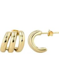 Adelia&acute;s Paar Creolen ADELIA ́S "Damen Ohrringe &ndash; Creole aus Edelstahl", Damen, Gr. Damen, Edelstahl, gold, Ohrringe, Ein kleines Geschenk mit gro&szlig;er Wirkung