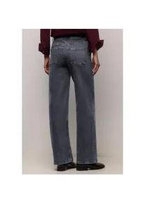 Loose-fit-Jeans Street One, Damen, Gr. 36, L&auml;nge 30, steel grau washed, Jeans, 82% Baumwolle, 15% Polyester, 3% Elasthan, unifarben, kn&ouml;chellang, Jeans, 5-Pocket-Style