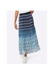 CR&Eacute;ATION L Schlupfrock CREATION L, Damen, Gr. 40, marine, hellblau, bedruckt, 100% Polyester, bedruckt, gemustert, mehrfarbig, wadenlang, R&ouml;cke