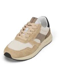 Marc O'Polo Sneaker MARC O'POLO "aus Mesh und Veloursleder", Herren, Gr. 43, schwarz pure sand, light oat, Obermaterial: 80% Leder (Rind), 20% Polyester, unifarben, Schuhe Sneaker