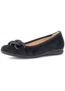 Ballerina Gabor "Sportliche Ballerina", Damen, Gr. 37,5, blau, Schuhe Ballerina
