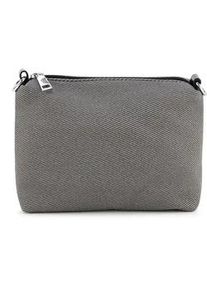 Schultertasche Harpa "CARRIE", Damen, Gr. B/H/T: 31cm x 24cm x 31cm, dunkelgrau, Polyurethan (PU), bedruckt, gestreift, mehrfarbig, Taschen Schultertasche, inklusive herausnehmbarer Umh&auml;ngetasche