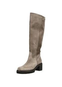Stiefel Gabor "Gabor Stiefel Veloursleder", Damen, Gr. 39, braun, grau, Veloursleder, Schuhe Stiefel