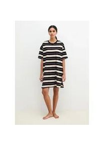 Marc O'Polo Nachthemd MARC O'POLO "Mix N Match Cotton", Damen, Gr. XL (46), N-Gr, french oak stripe, Single Jersey, Obermaterial: 100% Baumwolle, bequem kniefrei, Rundhals, Kleider Nachthemd, mit kurzen &Auml;rmeln und Rundhalsausschnitt, seitliche Schlitze