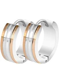 Adelia&acute;s Klappcreolen ADELIA ́S "Damen Ohrringe &ndash; Klappcreole aus Edelstahl", Damen, Gr. Damen, Edelstahl, wei&szlig;, Ohrringe Klappcreolen, Zum Verschenken &ndash; passend f&uuml;r viele Anl&auml;sse