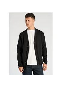 Strickjacke Junk De Luxe "Cardigan Relaxed Fit", Damen, Gr. M, schwarz, Obermaterial: 80% Baumwolle, 20% Polyester, unifarben, Strickjacken Strickjacke