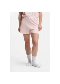 Schlafshorts HUGO UNDERWEAR, Damen, Gr. XXL, N-Gr, rosa, Jersey, Obermaterial: 95% Baumwolle, 5% Elasthan, Basic, Basic kurz, Hosen, Hugo Logo-Elastikbund