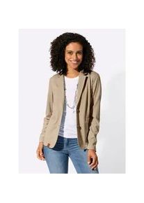 Jackenblazer Casual Looks "Blazer", Herren, Gr. 42, beige, 76% Polyester, 20% Viskose, 4% Elasthan, Blazer