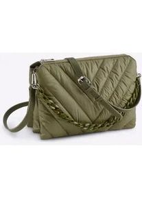 Handtasche Heine, Damen, Gr. B/H/T: 32cm x 22cm x 5cm, schwarz, Metall, Viskosemischung, unifarben, Taschen Handtasche