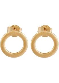 Adelia&acute;s Paar Ohrh&auml;nger ADELIA ́S "Damen Ohrringe &ndash; Ohrstecker aus 925 Silber", Damen, Gr. Damen, Silber 925 (Sterlingsilber), gold, Ohrringe, Perfekt zum Verschenken an besondere Menschen