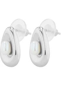 Adelia&acute;s Paar Ohrh&auml;nger ADELIA ́S "Damen Ohrringe &ndash; Ohrstecker aus 925 Silber mit S&uuml;&szlig;wasserperle", Damen, Gr. Damen, Silber 925 (Sterlingsilber), silber, Ohrringe, Sch&ouml;ne Geschenkidee zum Muttertag