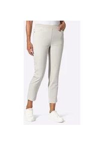 7/8-Jeans Inspirationen, Damen, Gr. 23, Kurzgr&ouml;&szlig;en, hellgrau, 56% Baumwolle, 31% Modal, 10% Polyester, 3% Elasthan, unifarben, 7/8-L&auml;nge, Jeans