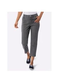 7/8-Jeans Casual Looks, Damen, Gr. 36, Normalgr&ouml;&szlig;en, grau, denim, 99% Baumwolle, 1% Elasthan, unifarben, 7/8-L&auml;nge, Jeans