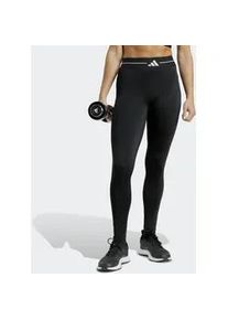 Trainingstights Adidas PERFORMANCE "HYG 1/1 L", Damen, Gr. L, N-Gr, schwarz, Obermaterial: 85% Polyester, 15% Elasthan, Hosen