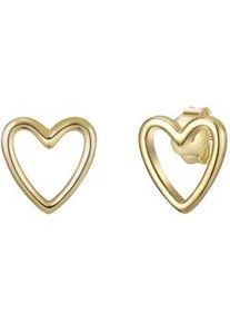Glanzst&uuml;cke M&uuml;nchen Paar Ohrstecker GLANZST&Uuml;CKE M&Uuml;NCHEN "Set: GSM153", gelbgold, Ohrringe, Damen, 8,2, Silber 925 (Sterlingsilber), in Herz Form